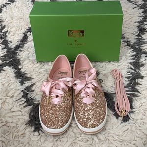 Keds for Kate Spade Rose Gold glitter size 6.5